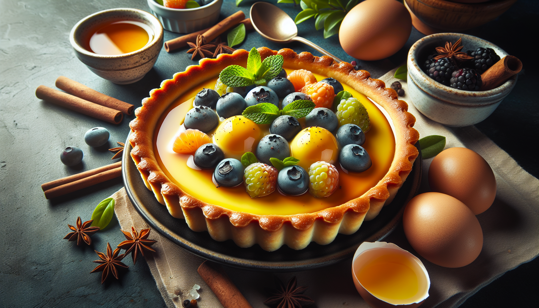 crostata alla crema pasticcera